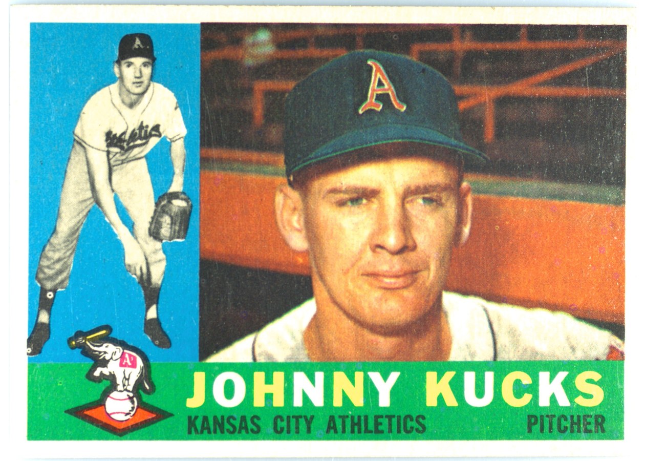 1960 Topps #177 Johnny Kucks, Kansas City Athletics