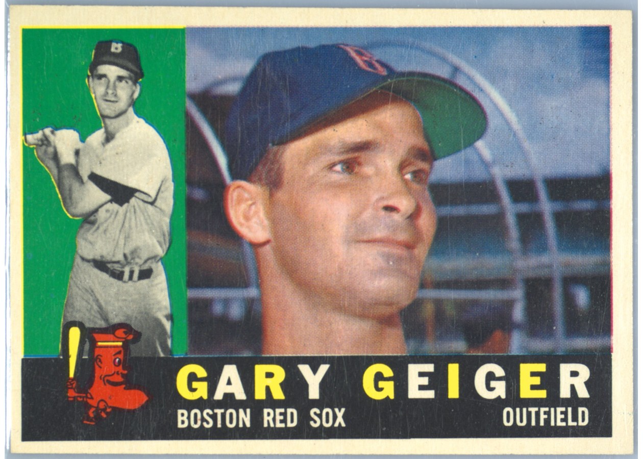 1960 Topps #184 Gary Geiger, Boston Red Sox