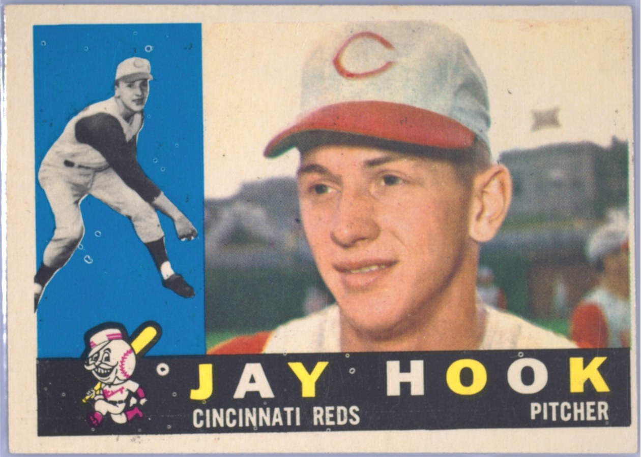 1960 Topps #187 Jay Hook, Cincinnati Reds