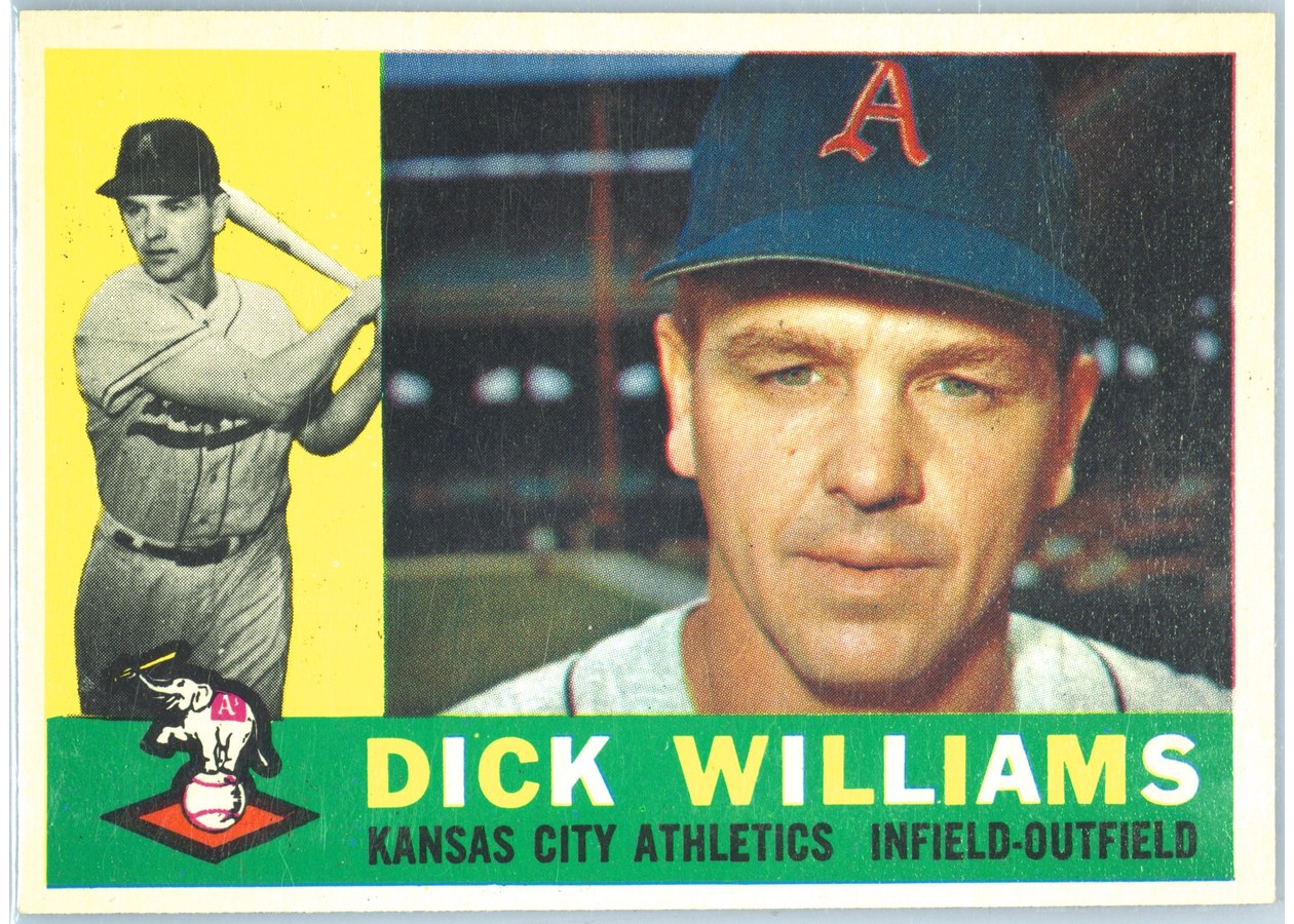 1960 Topps #188 Dick Williams, Kansas City Athletics