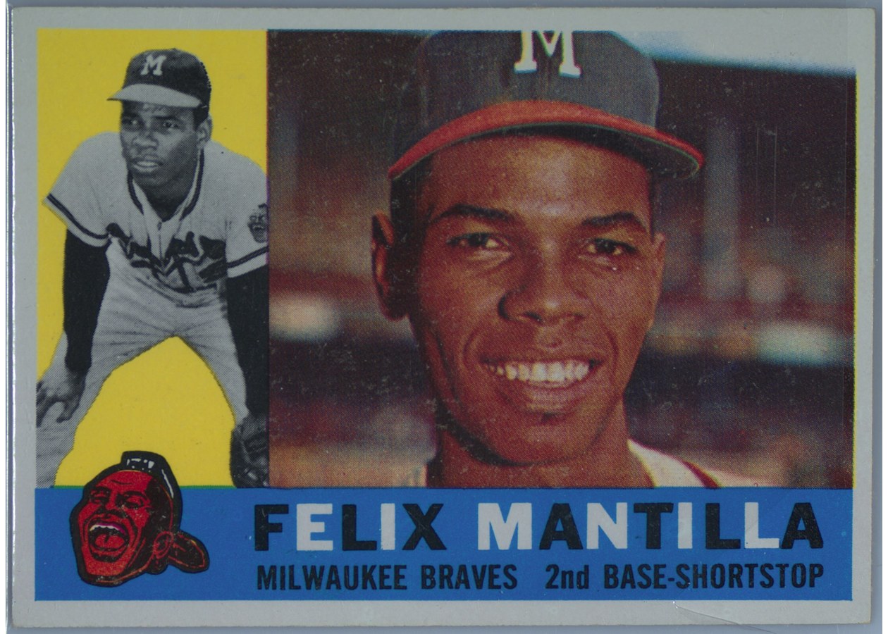 1960 Topps #19 Felix Mantilla, Milwaukee Braves