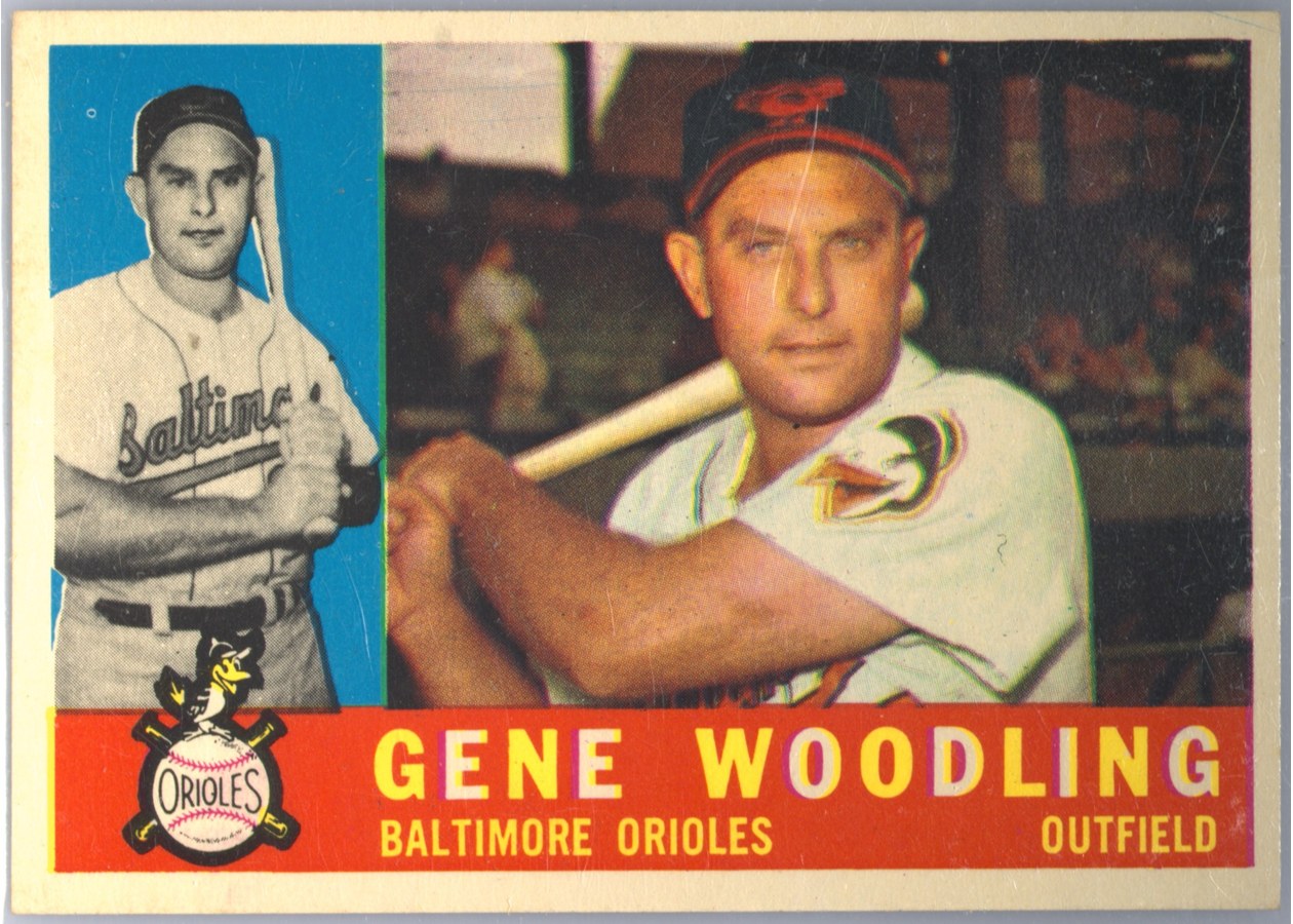 1960 Topps #190 Gene Woodling, Baltimore Orioles
