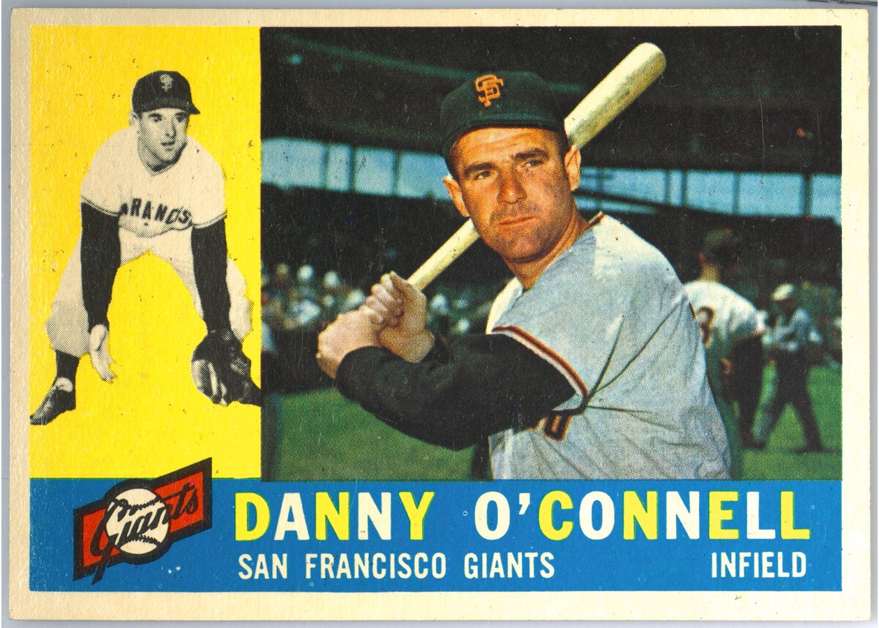 1960 Topps #192 Danny O'Connell, San Francisco Giants