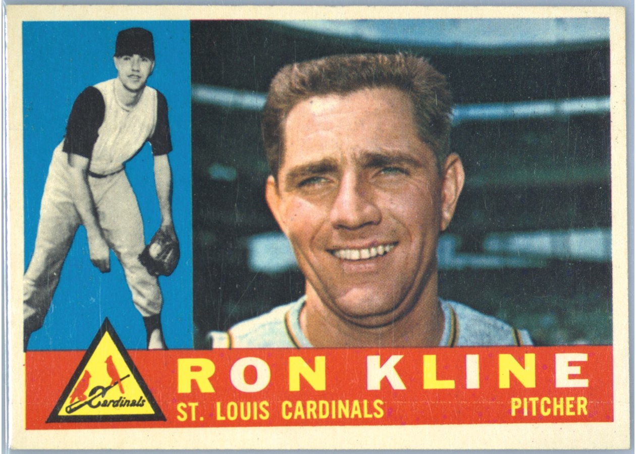 1960 Topps #197 Ron Kline, St. Louis Cardinals