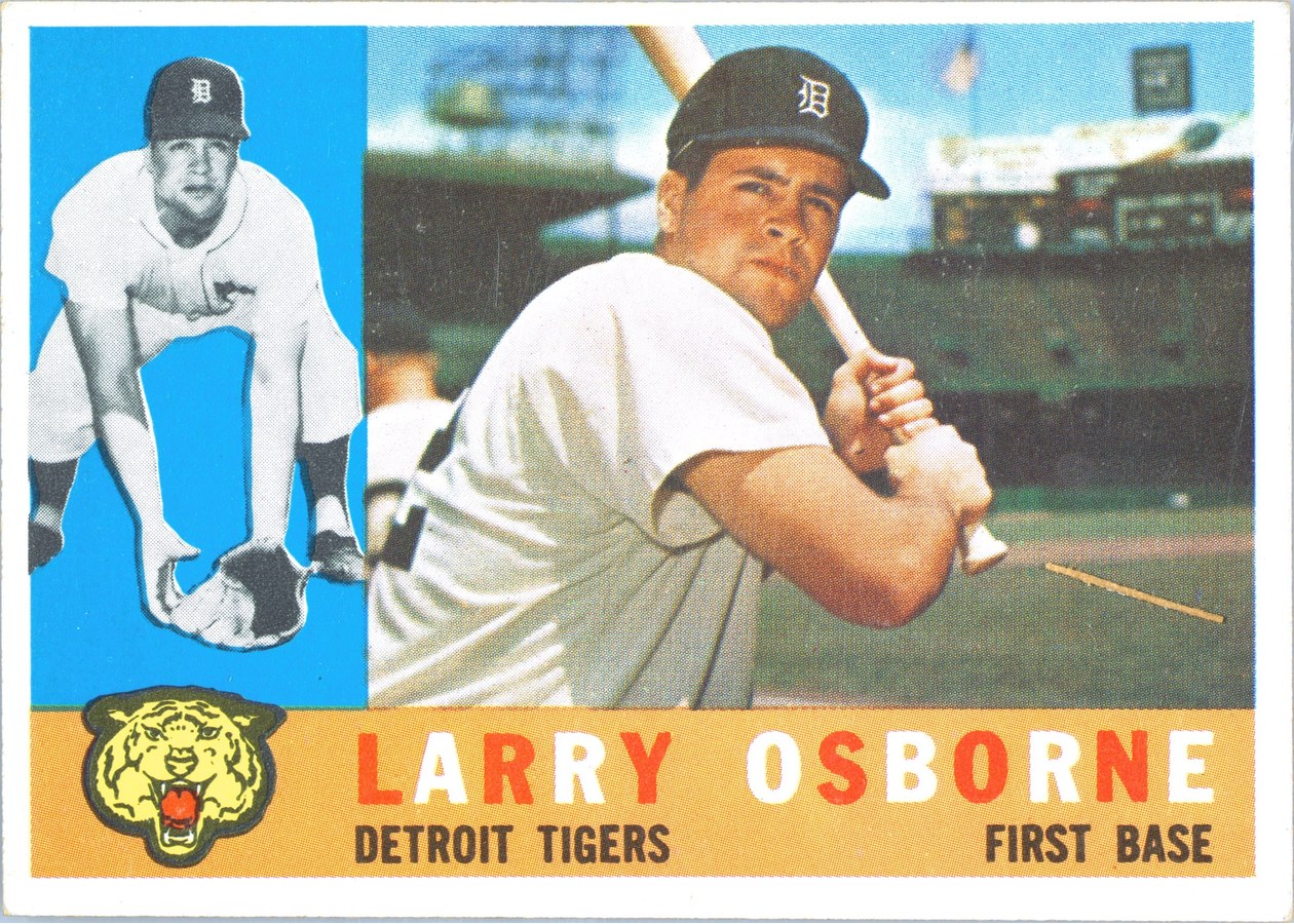 1960 Topps #201 Larry Osborne, Detroit Tigers