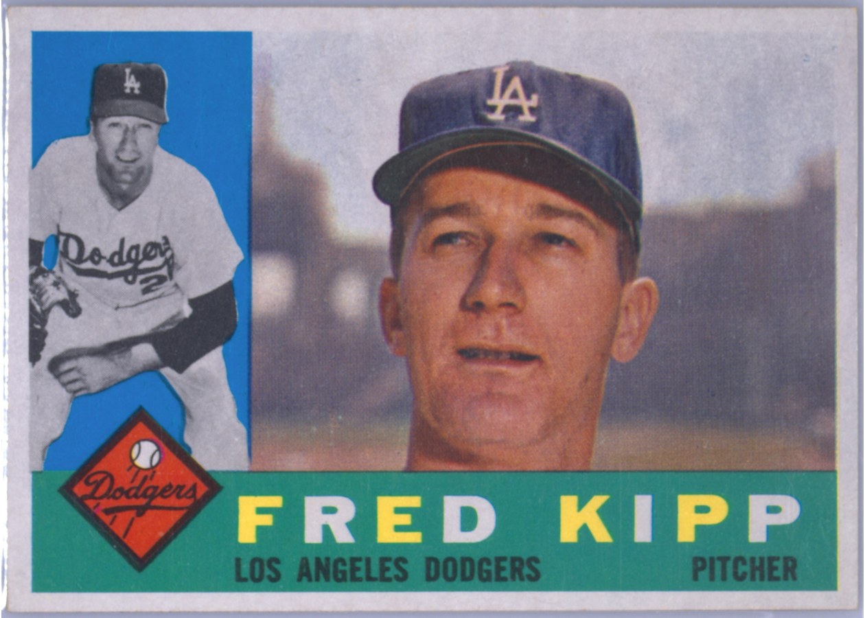 1960 Topps #202 Fred Kipp, Los Angeles Dodgers