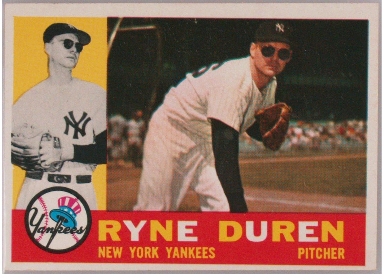 1960 Topps #204 Ryne Duren, New York Yankees