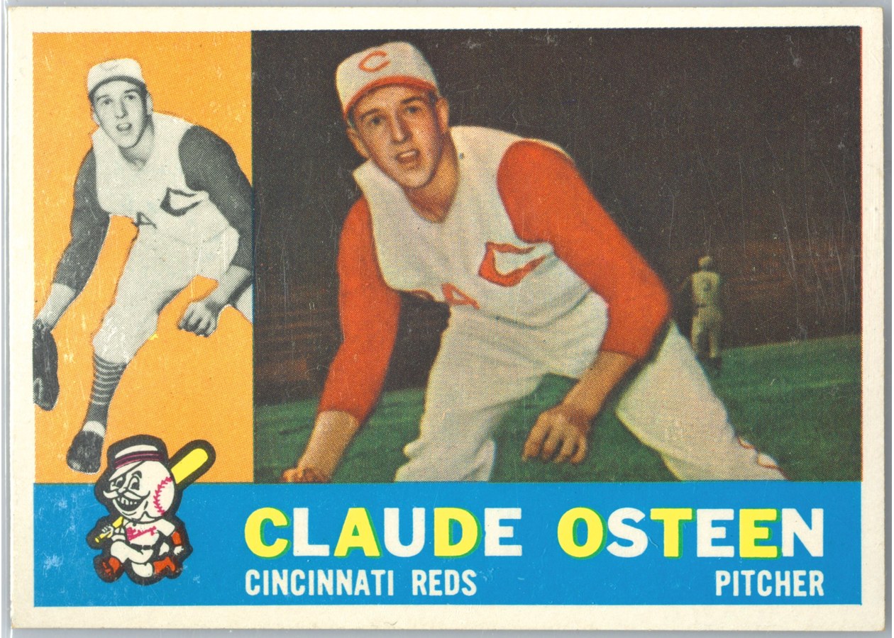 1960 Topps #206 Claude Osteen, Cincinnati Reds