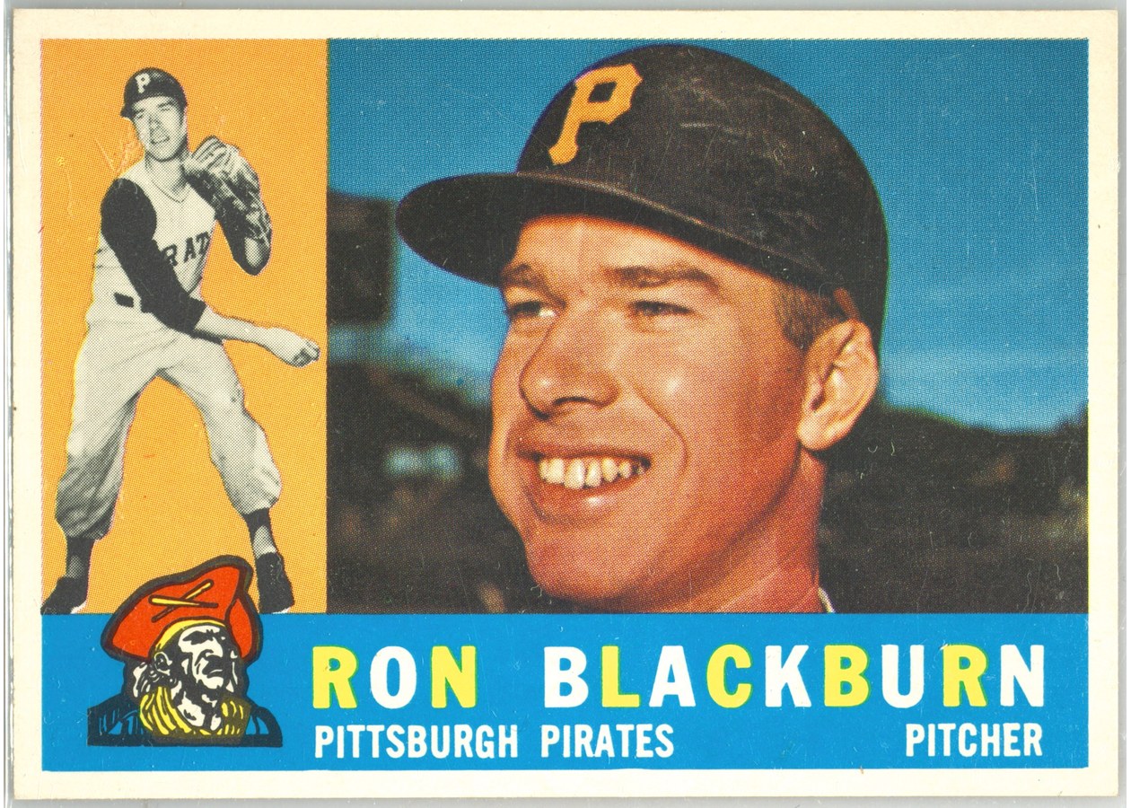 1960 Topps #209 Ron Blackburn, Pittsburgh Pirates