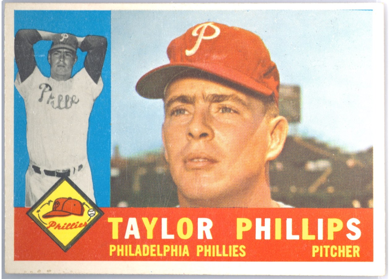 1960 Topps #211 Taylor Phillips, Philadelphia Phillies