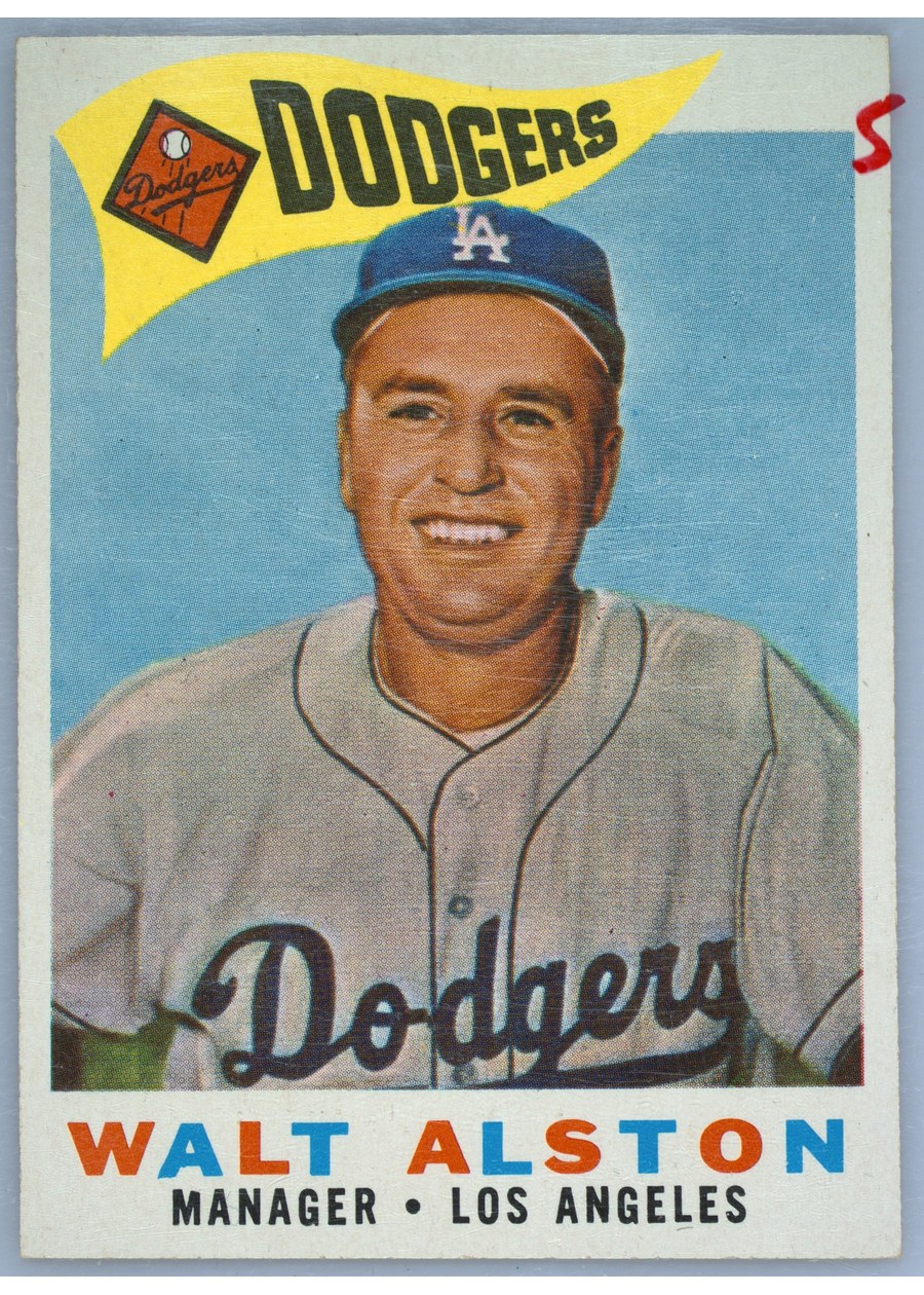 1960 Topps #212 Walt Alston, Los Angeles Dodgers