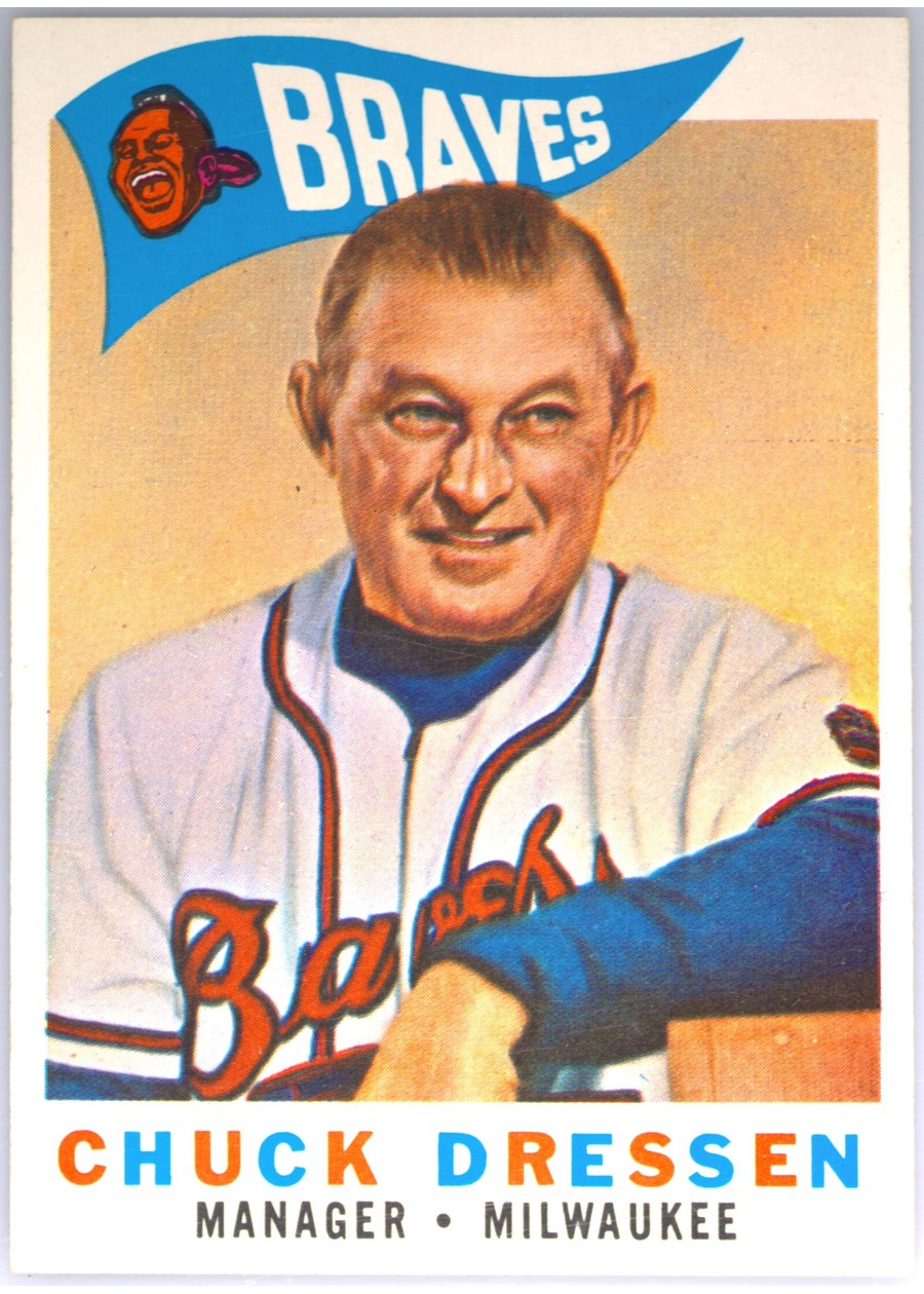 1960 Topps #213 Chuck Dressen, Milwaukee Braves