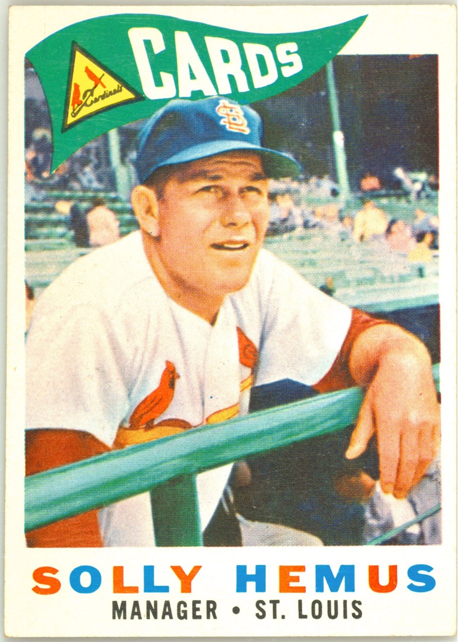 1960 Topps #218 Solly Hemus, St. Louis Cardinals