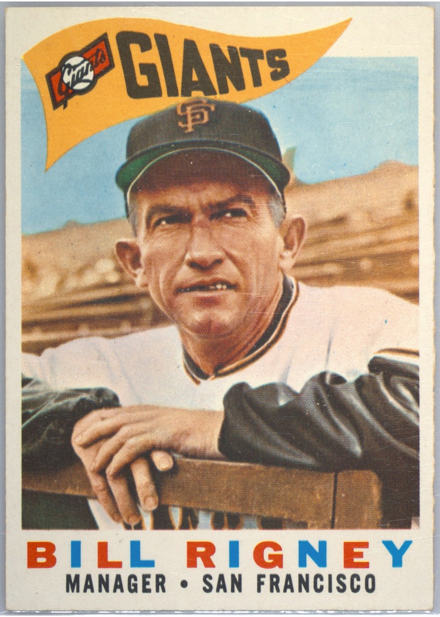 1960 Topps #225 Bill Rigney, San Francisco Giants