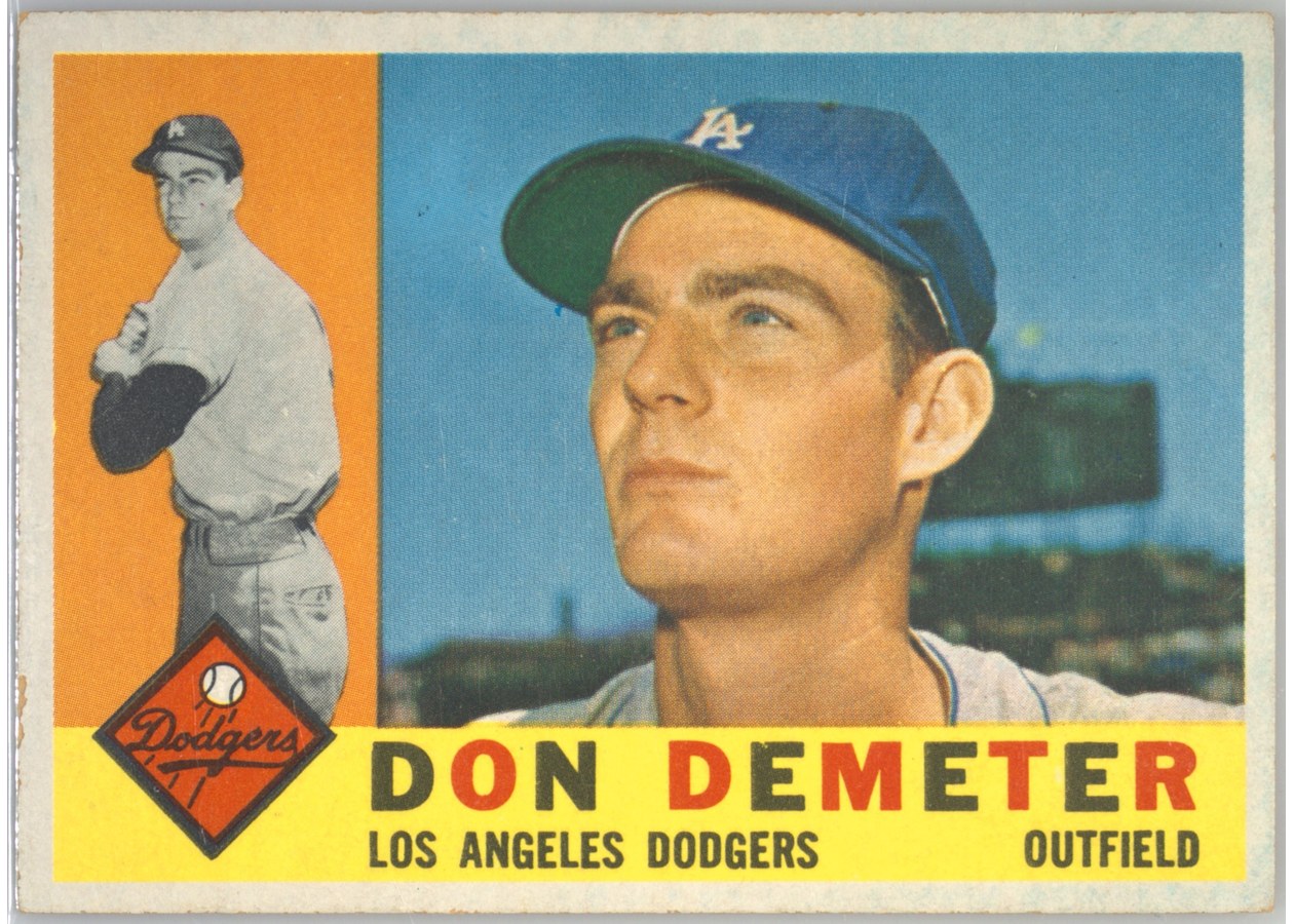1960 Topps #234 Don Demeter, Los Angeles Dodgers