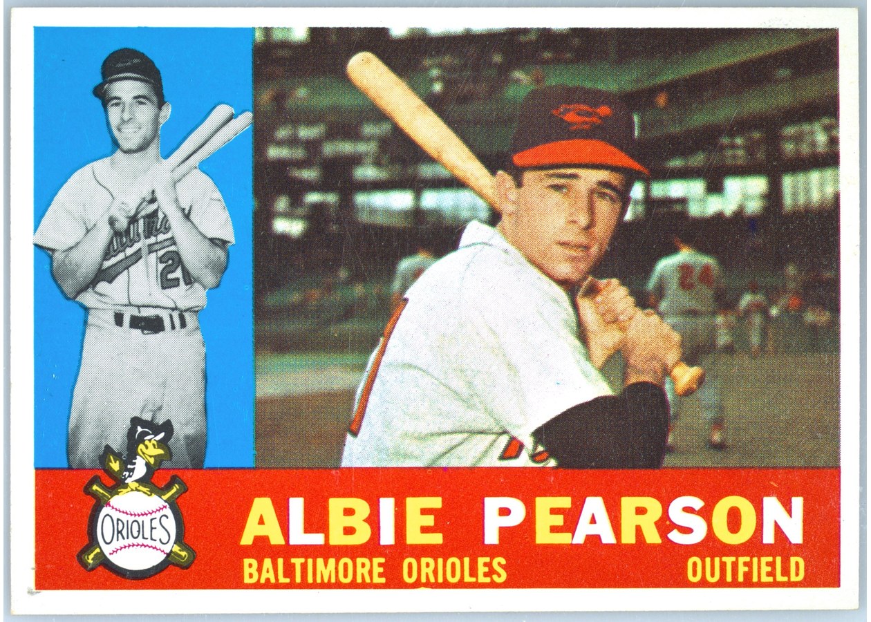 1960 Topps #241 Albie Pearson, Baltimore Orioles