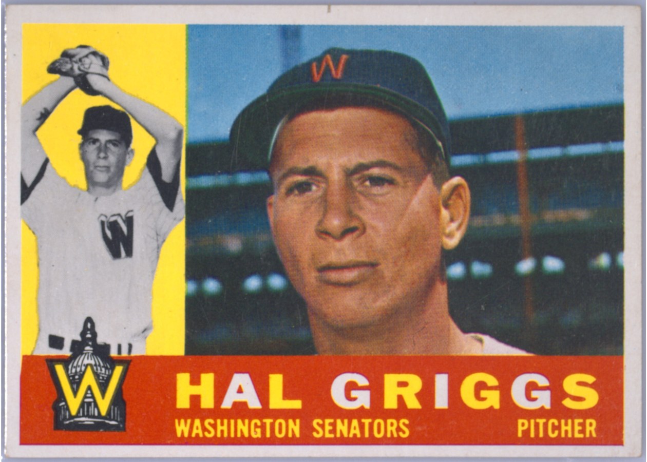 1960 Topps #244 Hal Griggs, Washington Senators