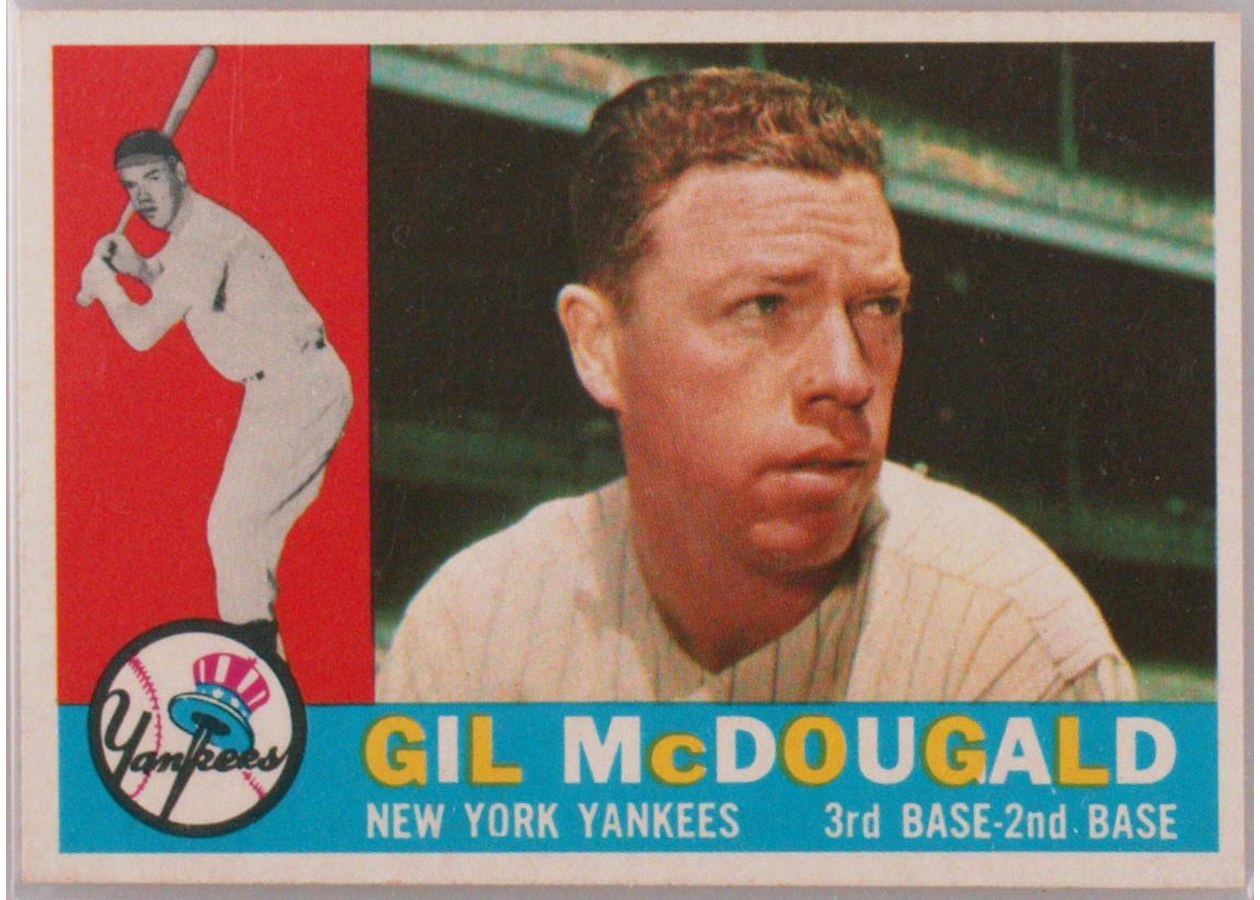 1960 Topps #247 Gil McDougald, New York Yankees