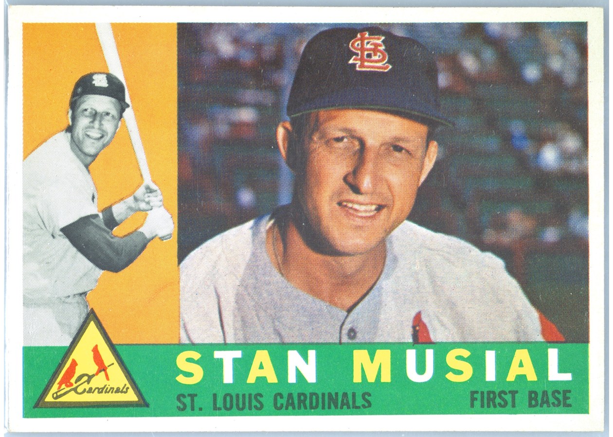 1960 Topps #250 Stan Musial, St. Louis Cardinals