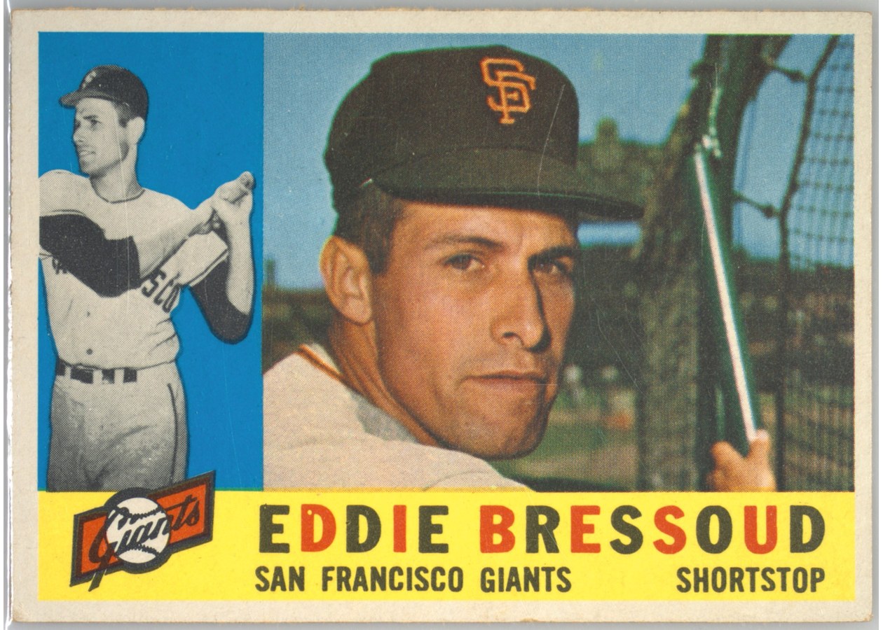 1960 Topps #253 Eddie Bressoud, San Francisco Giants