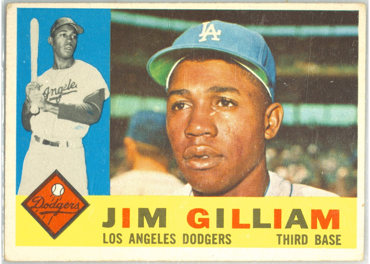 1960 Topps #255 Jim Gilliam, Los Angeles Dodgers