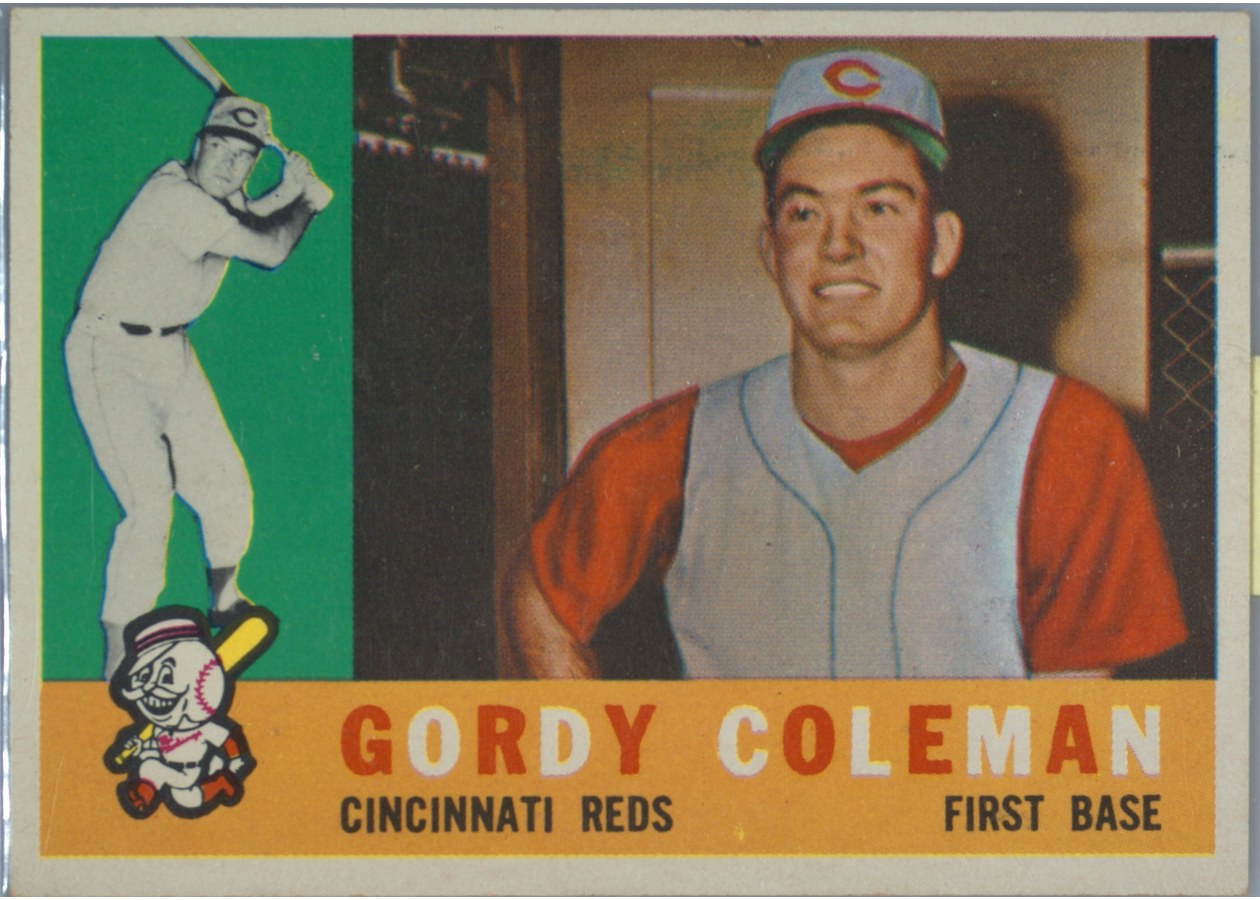 1960 Topps #257 Gordy Coleman, Cincinnati Reds