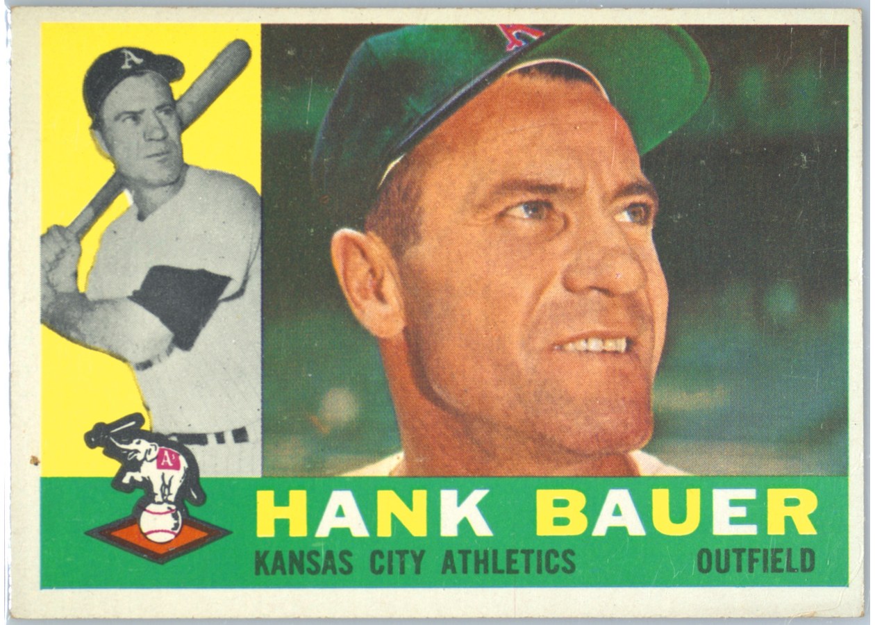 1960 Topps #262 Hank Bauer, Kansas City Athletics