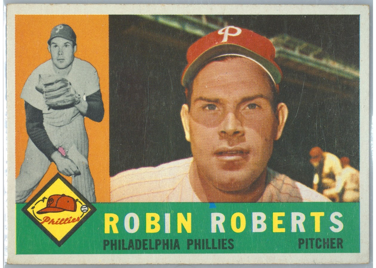 1960 Topps #264 Robin Roberts, Philadelphia Phillies