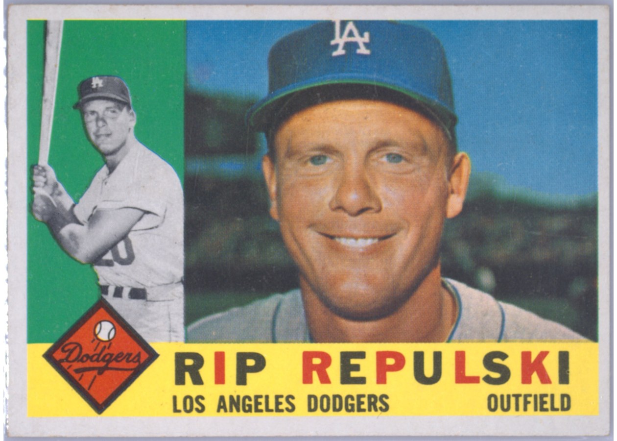 1960 Topps #265 Rip Repulski, Los Angeles Dodgers