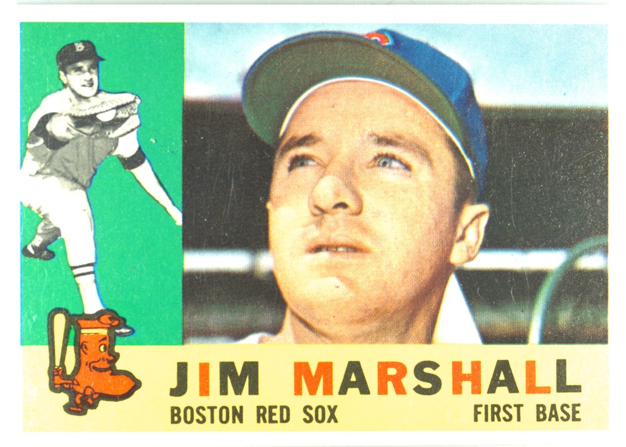 1960 Topps #267 Jim Marshall, Boston Red Sox