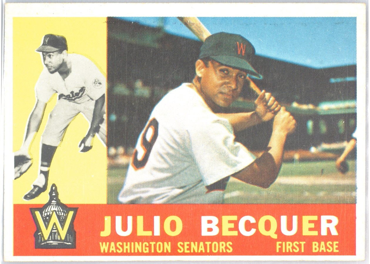 1960 Topps #271 Julio Becquer, Washington Senators