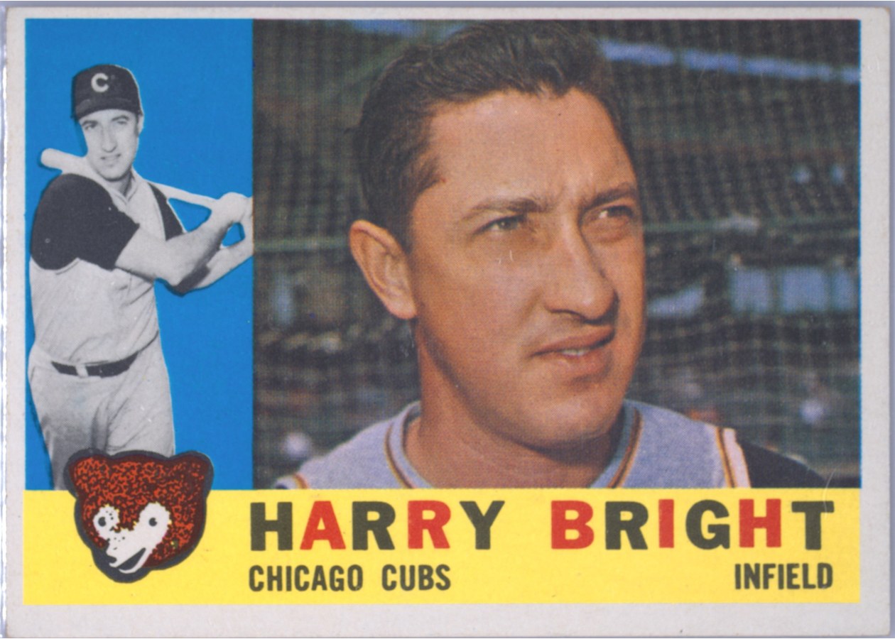 1960 Topps #277 Harry Bright, Chicago Cubs