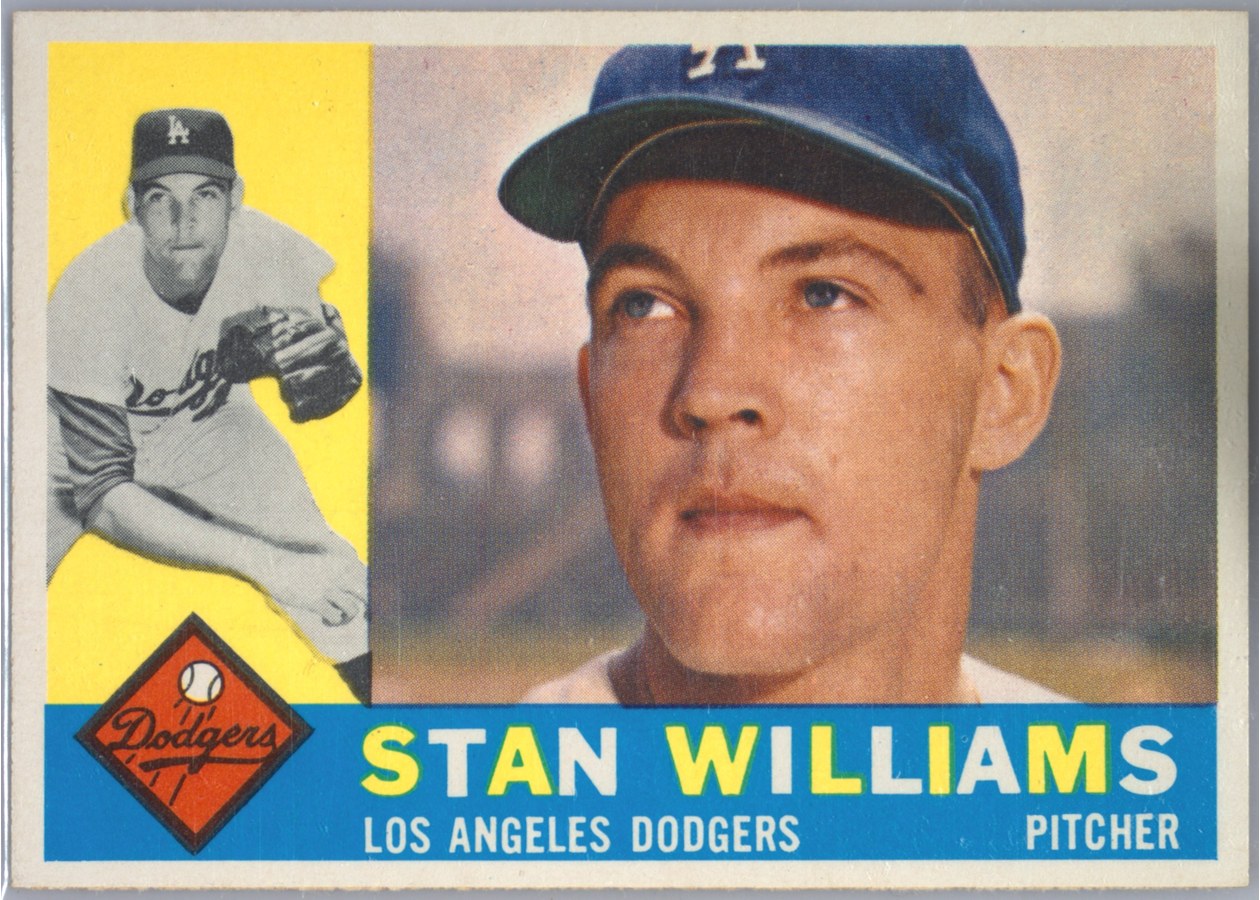 1960 Topps #278 Stan Williams, Los Angeles Dodgers