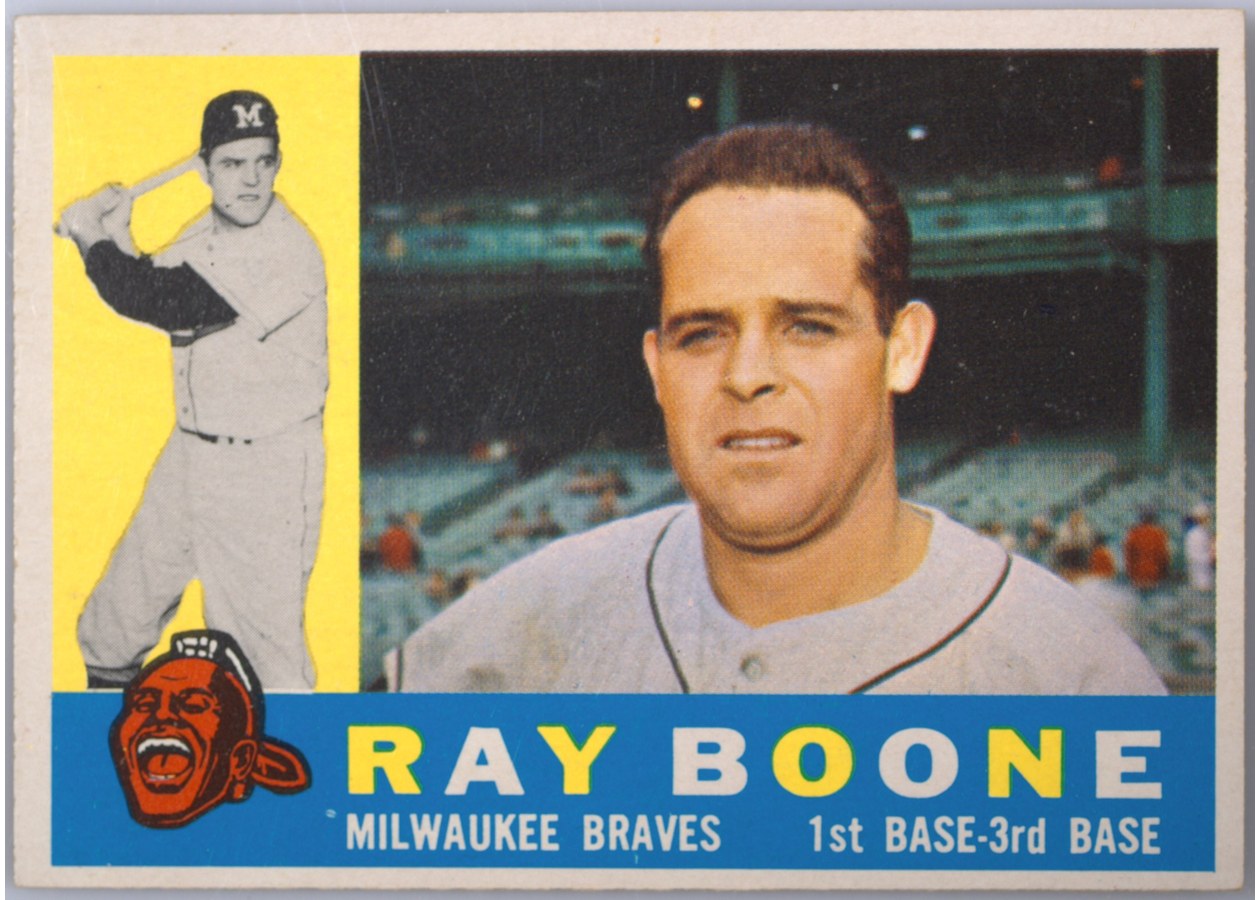1960 Topps #281 Ray Boone, Milwaukee Braves