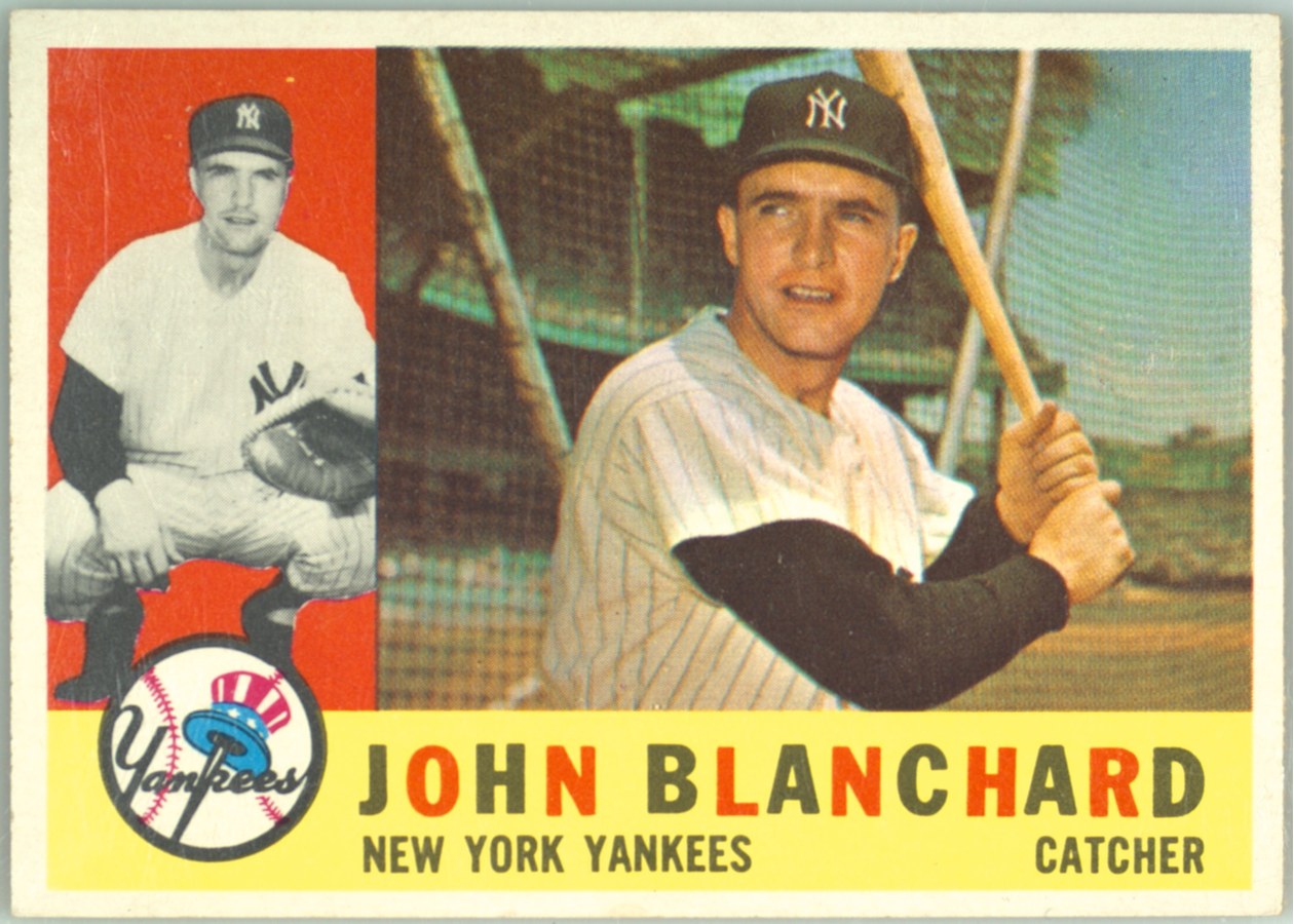 1960 Topps #283 John Blanchard, New York Yankees