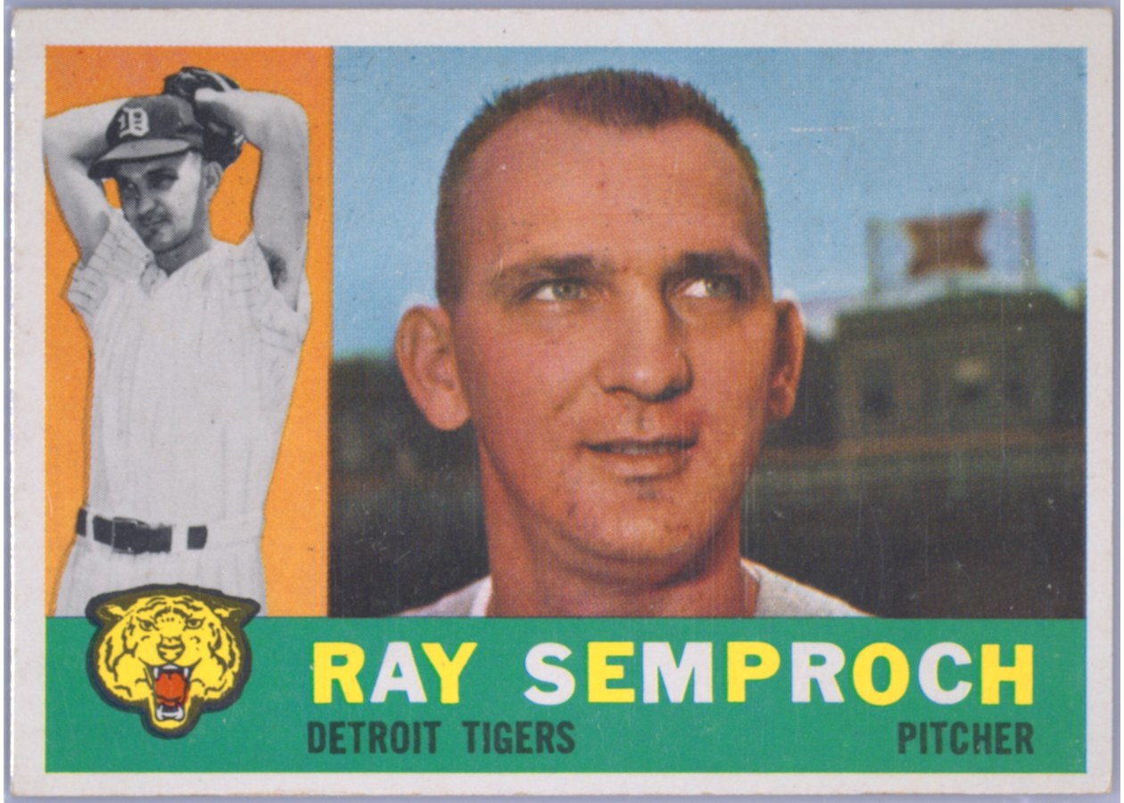 1960 Topps #286 Ray Semproch, Detroit Tigers