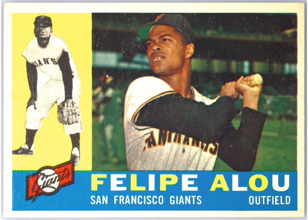 1960 Topps #287 Felipe Alou, San Francisco Giants