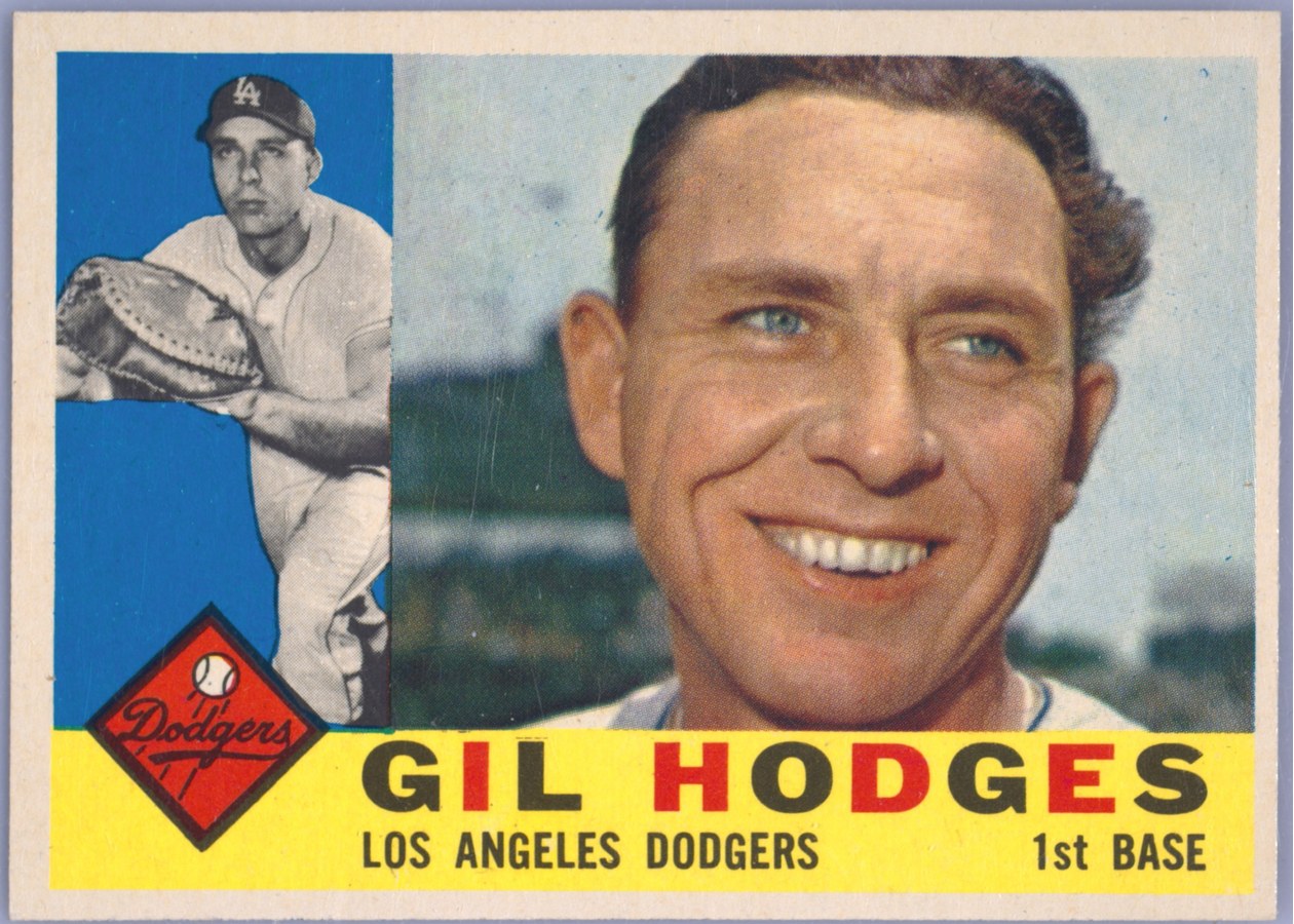 1960 Topps #295 Gil Hodges, Los Angeles Dodgers