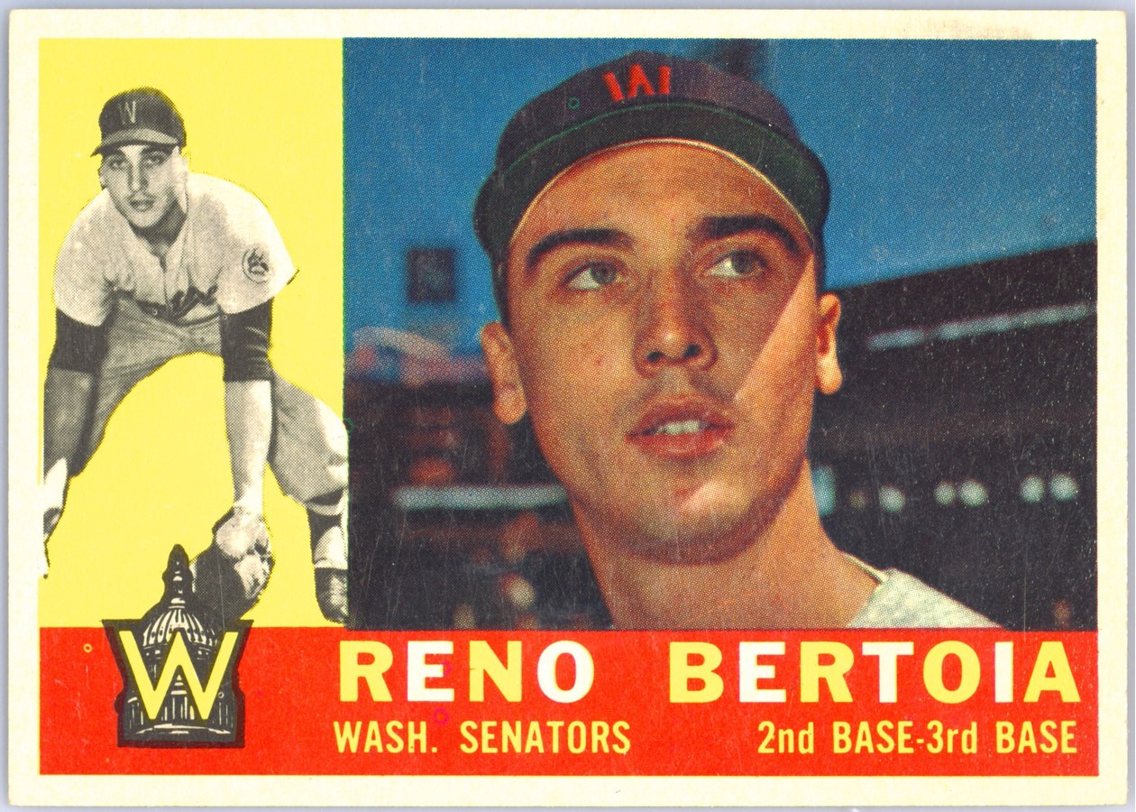 1960 Topps #297 Reno Bertoia, Washington Senators