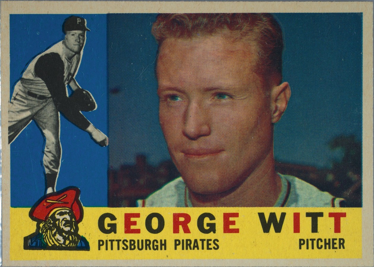 1960 Topps #298 George Witt, Pittsburgh Pirates