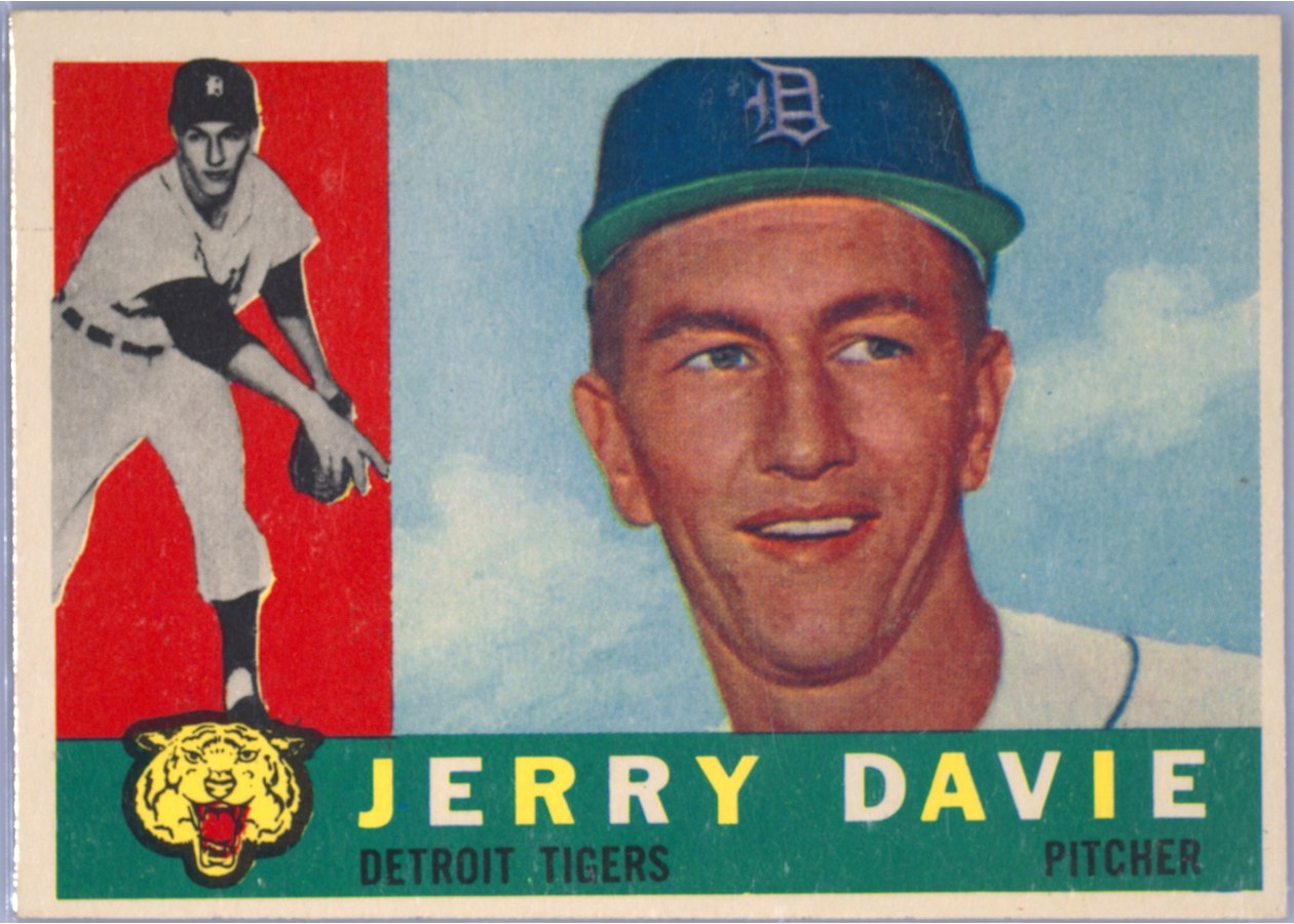 1960 Topps #301 Jerry Davie, Detroit Tigers