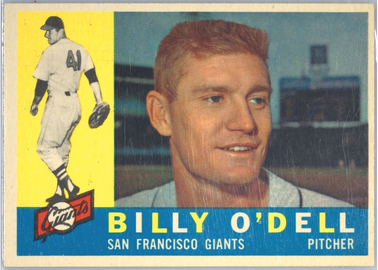 1960 Topps #303 Billy O'Dell, San Francisco Giants