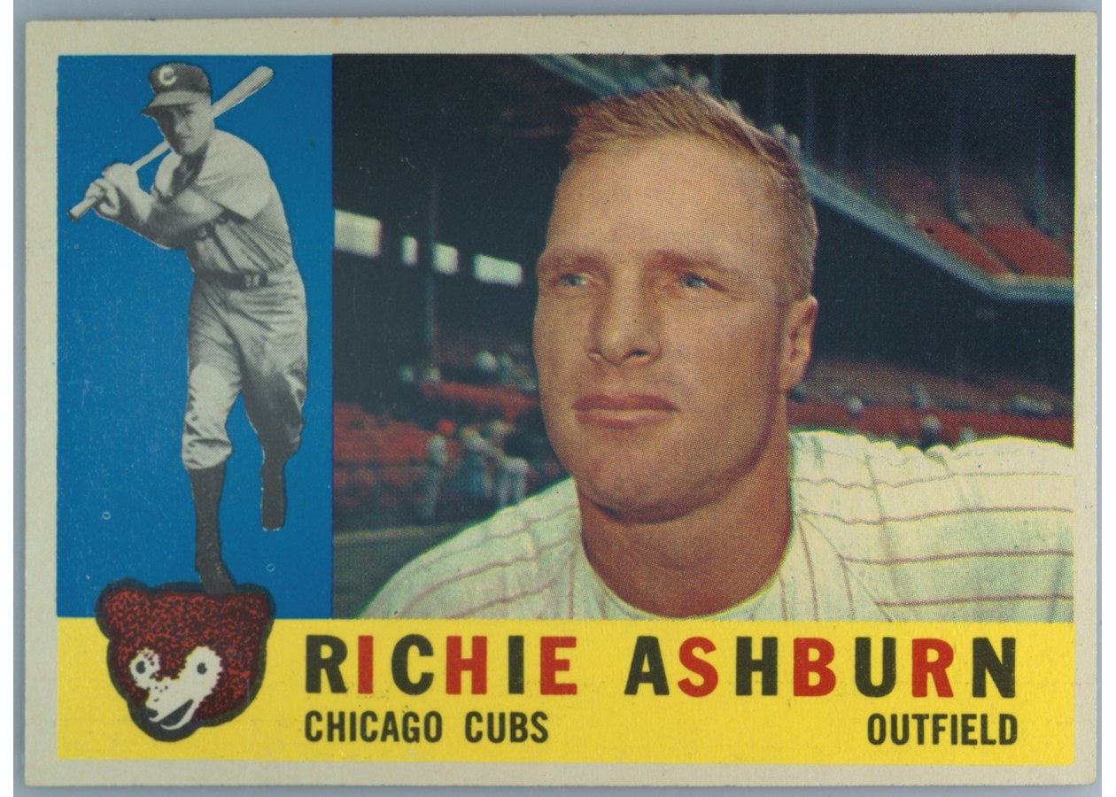 1960 Topps #305 Richie Ashburn, Chicago Cubs