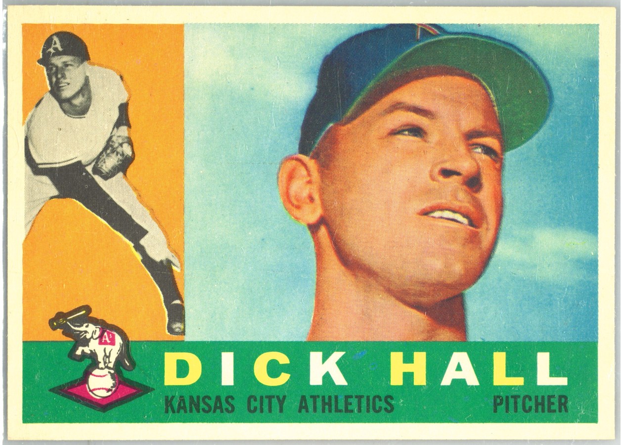 1960 Topps #308 Dick Hall, Kansas City Athletics