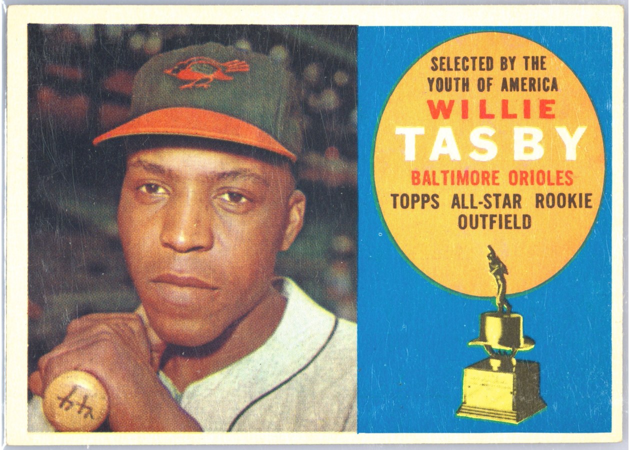 1960 Topps #322 Willie Tasby, Baltimore Orioles