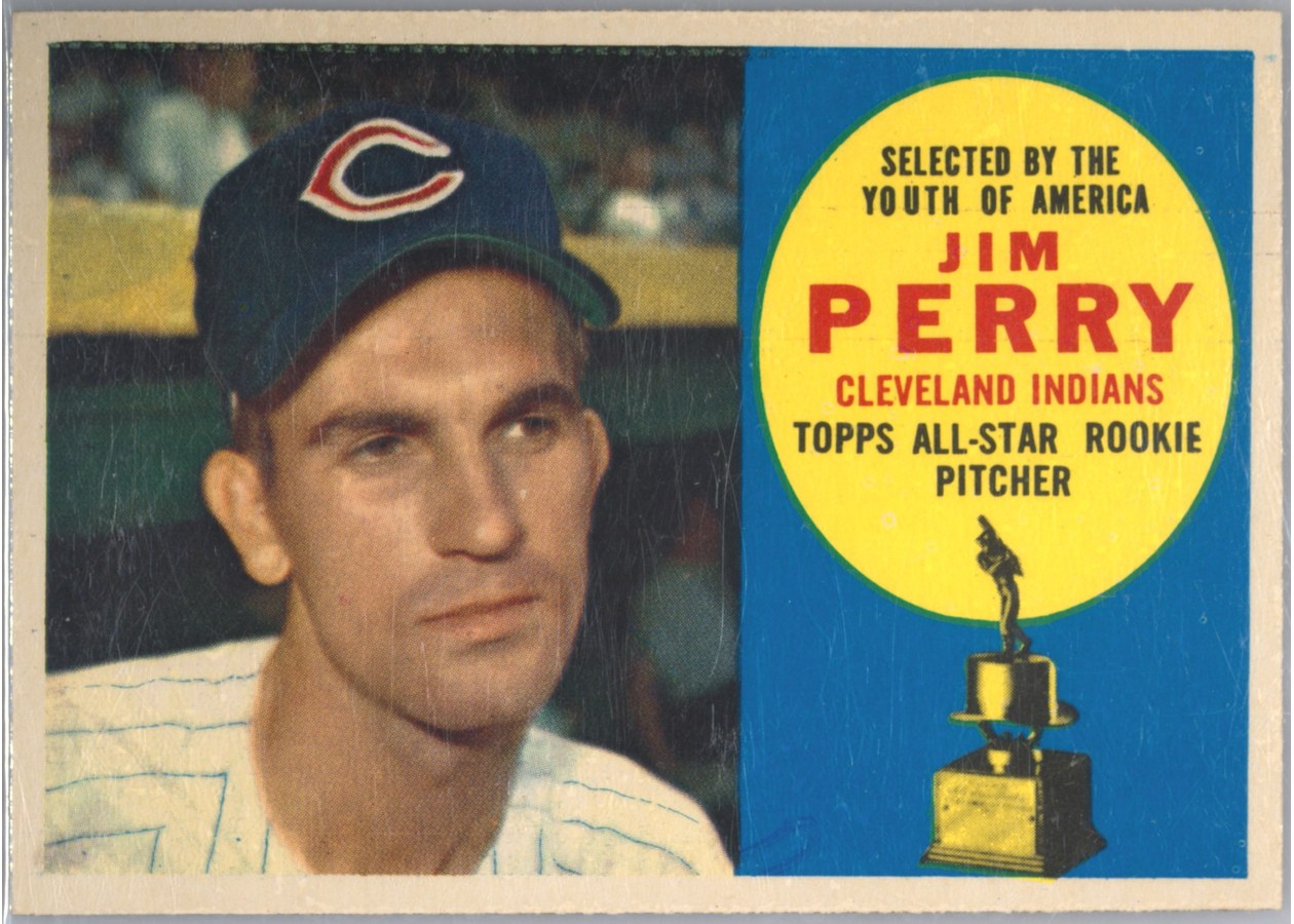 1960 Topps #324 Jim Perry, Cleveland Indians