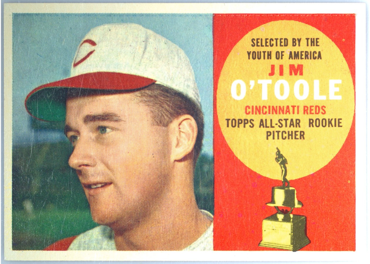 1960 Topps #325 Jim O'Toole, Cincinnati Reds