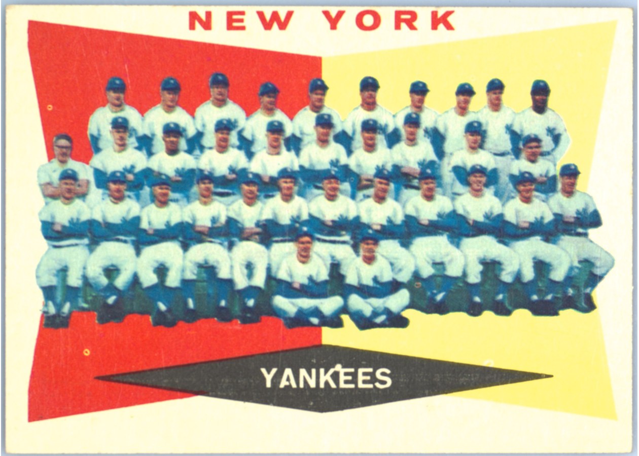 1960 Topps #332 New York Yankees