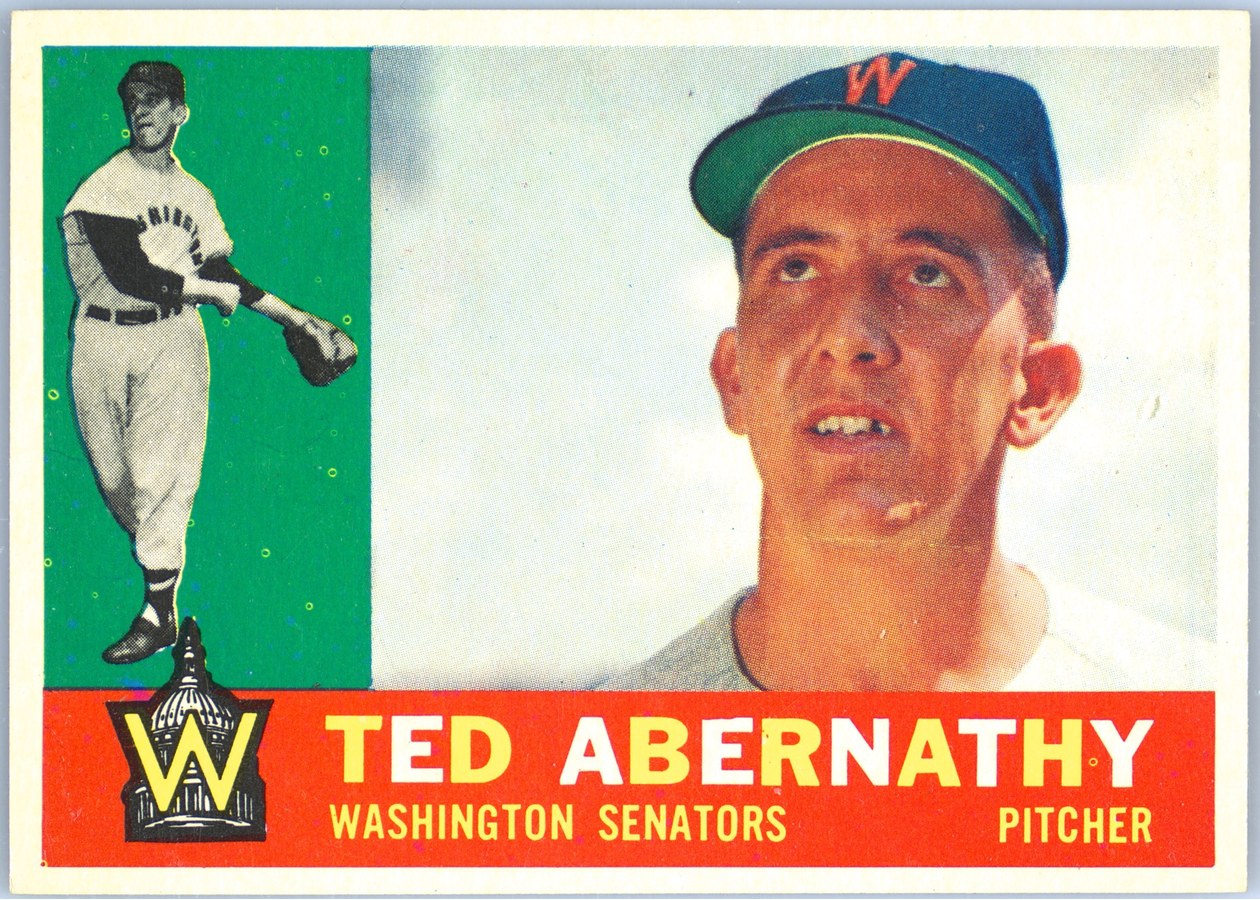1960 Topps #334 Ted Abernathy, Washington Senators