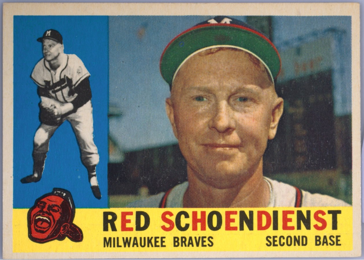 1960 Topps #335 Red Schoendienst, Milwaukee Braves